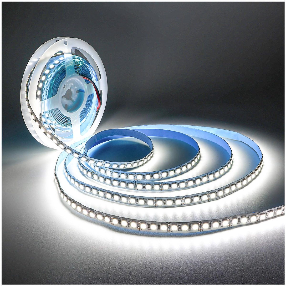 SnelShoppen - 12V LED Strip Verlichting 5M Wit 6000K, 10000LM Super Bright SMD 5050, 600 LED's IP20 voor Slaapkamer, Keuken, Decoratie, Feestverlichti