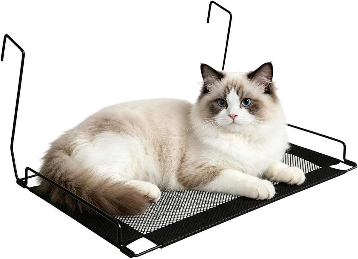 Opvouwbare Kattenhangmat - Katten Koelmat - Katten Ontspanning - Ademend Gaasontwerp - 45x30x245 cm - Enkel