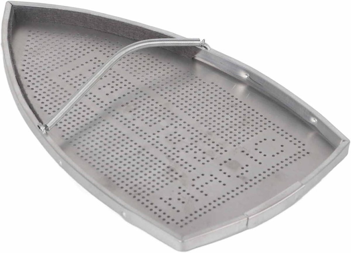 Strijkschoenhoes - Stoomstrijkhoes Strijkijzerbeschermer - Kleding Strijken - Roestbestendige Aluminium Basis - 22 x 13 cm - Grijs