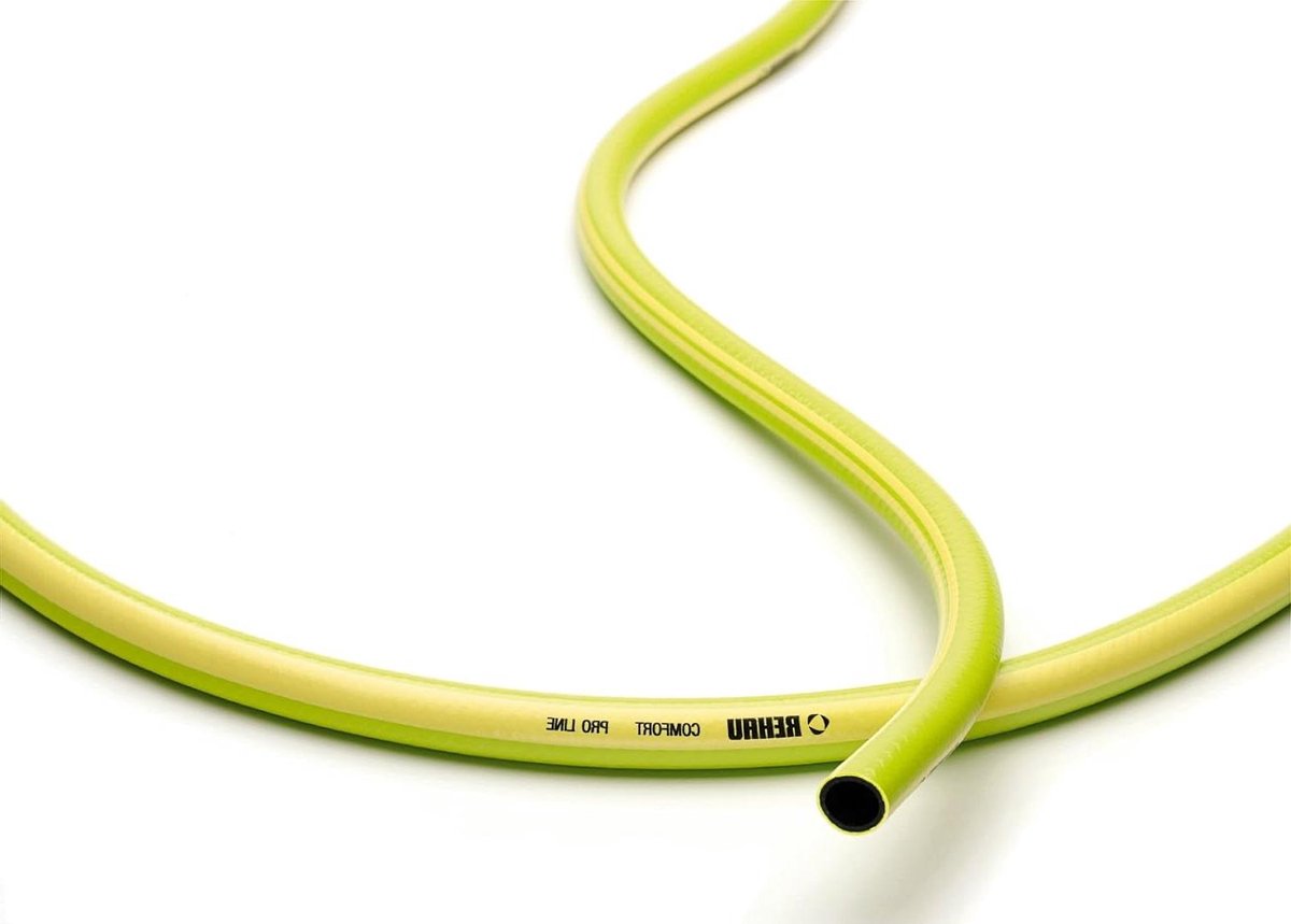 Tuinslang Comfort Pro - Bevproslang Water - Buiten Water Geven - 18-Draads Versteviging - 50 Meter 13 mm - Groen Geel
