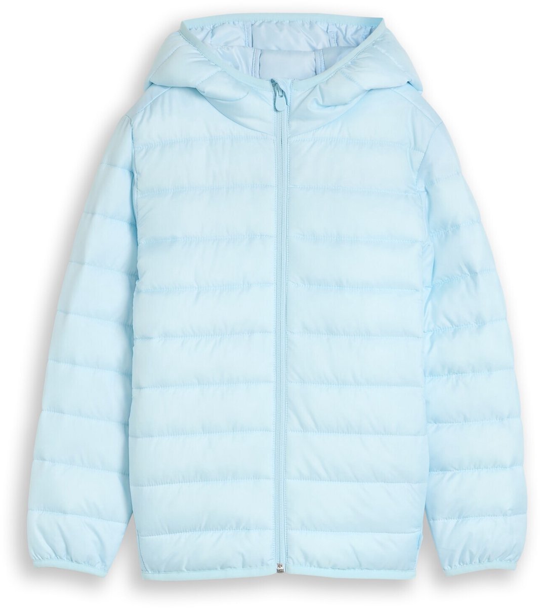Tom Tailor - Lichtgewicht gewatteerd jack met capuchon - Maat 104/110 - new breeze blue