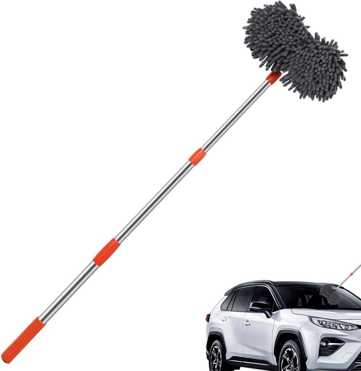 Auto Wasborstel - Voertuigreiniging Borstel - Auto Poetsen - Schadevrij Reinigen - 80-135 cm - Niet gespecificeerd