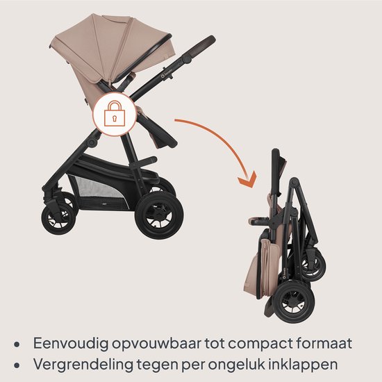 Lionelo Bianka Kinderwagen 3 in 1 - Reiswieg + Wandelwagen + Autostoel - Grote Luchtbanden, Volledige Vering - Inklapbaar - Verstelbare duwstang - Buggy Omkeerbare Zitting - 0-22kg - Accessoireset - Zwart van Merkloos — afbeelding 4