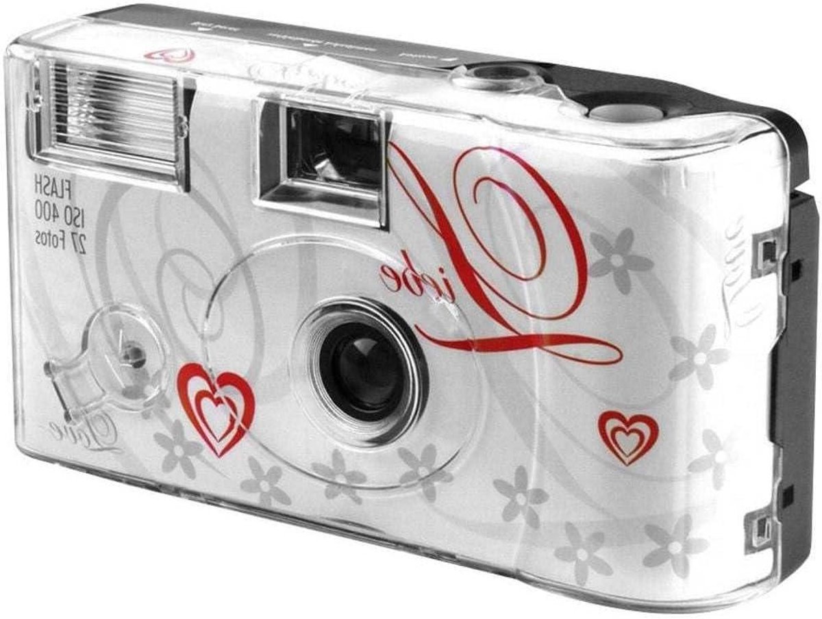 Wegwerpcamera Wit - Filmcamera Set - Momenten Vangen - Ingebouwde Flitser - 1 Stuk - Wit