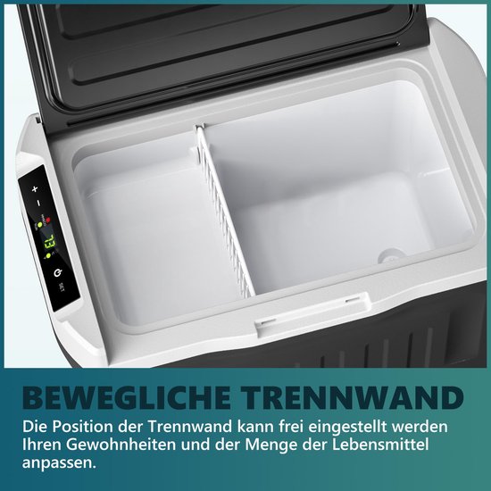Draagbare Compressor Koelbox 21L Vriezer Auto 12V/24V DC & 220V AC met App-bediening van Merkloos — afbeelding 4