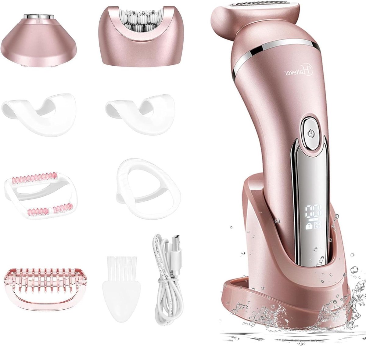 Elektrische Epilator - Gezichts trimmer - Huidverzorging thuis - Inclusief batterij - 7.2 x 16.8 cm - Wit
