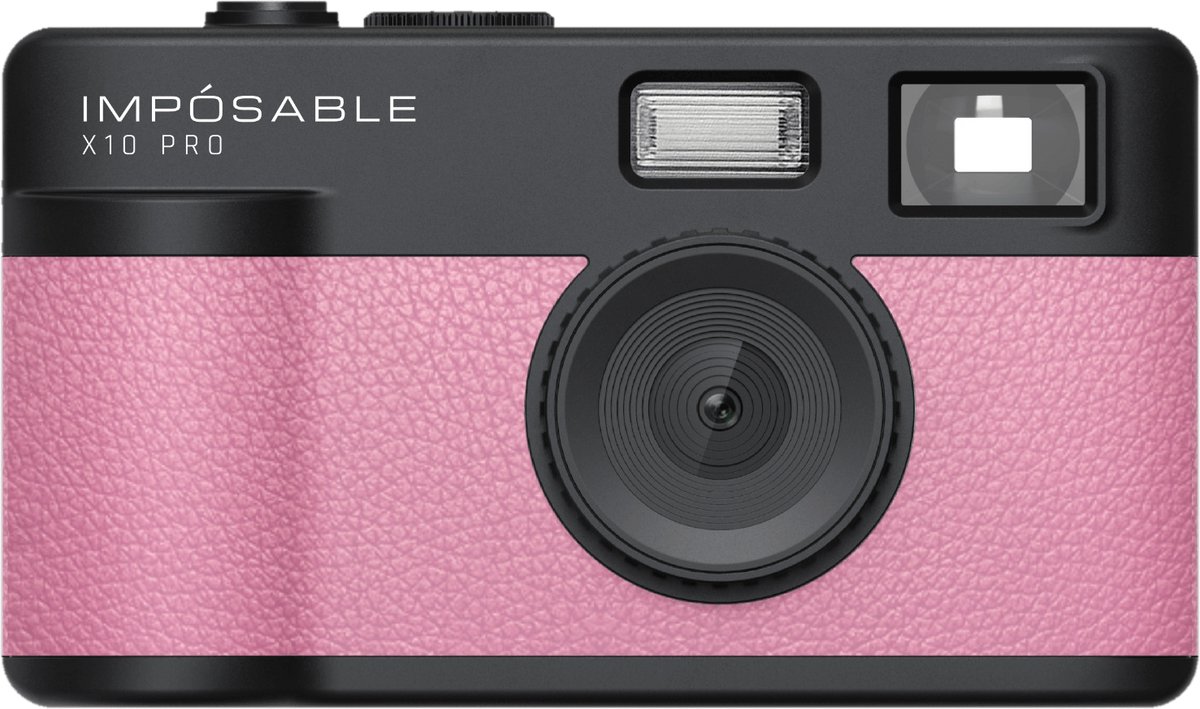 IMPÓSABLE - X10 PRO - Blush Pink - 12MP - Screenless Retro Camera - incl 4GB Memory Card
