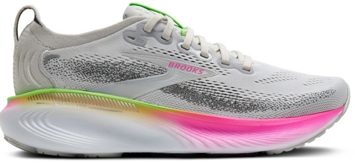 Brooks Adrenaline GTS 25 Women - Product Kleur: Oyster/Pink/Green / Product Maat: 43