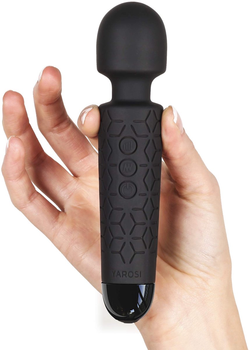 SnelShoppen - Yarosi Micro Draadloze Massagestaaf met Sterke Therapeutische Trillingskracht, Ideaal voor Spierpijn, Ontspanning, Sport, Reizen en Stre