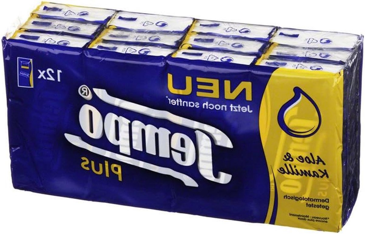 Zakdoeken Plus - Zachte Tissues - Dagelijks Gebruik - Ultra Zacht - 12 Pakjes - Wit