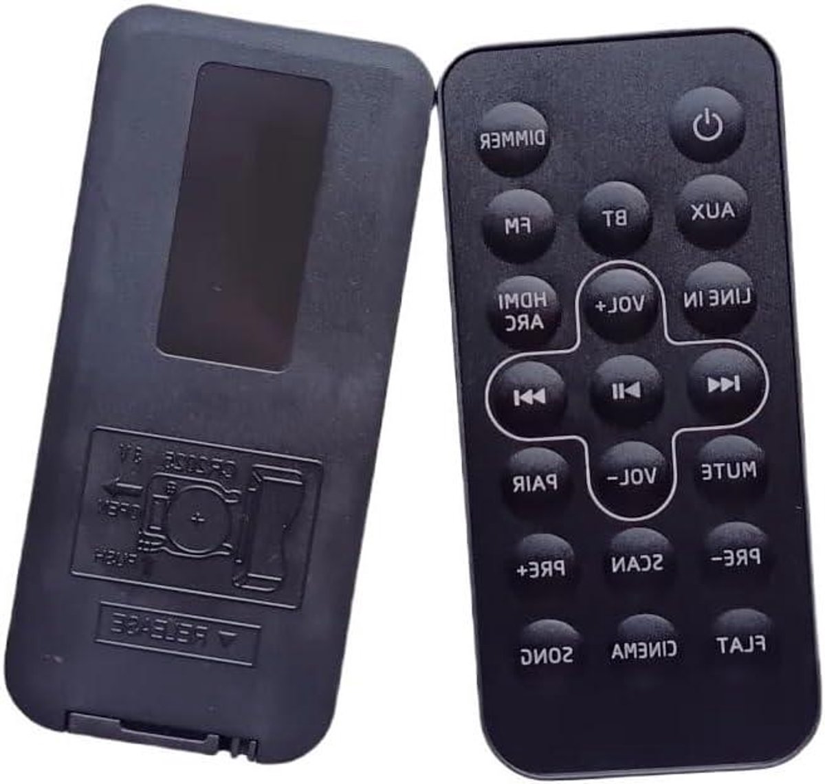 Afstandsbediening - Universele Bediening - Audio Instellen - Geen Programmering Nodig - 1x1x1 cm - Zwart