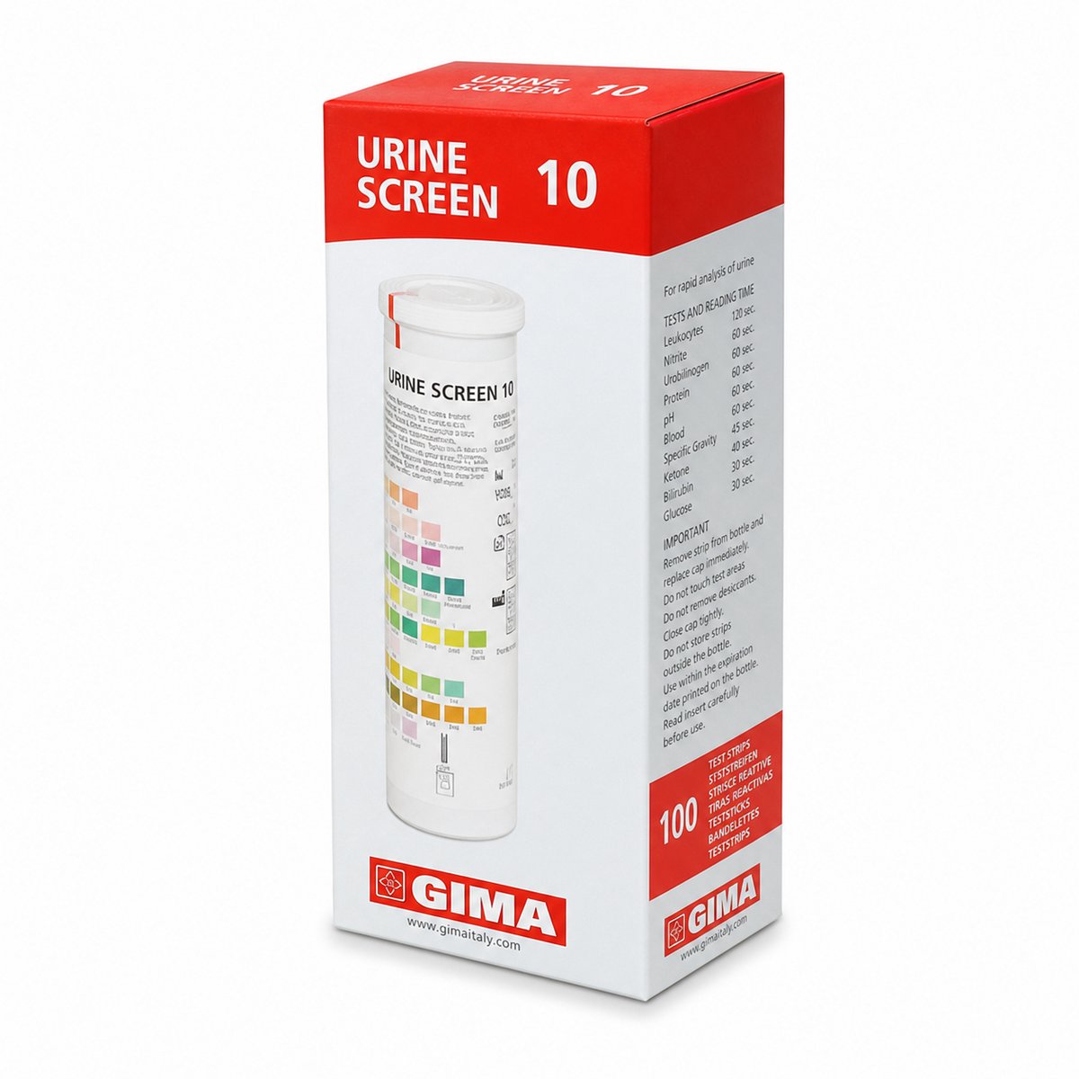 GIMA 10 Urine teststrips 100 stuks