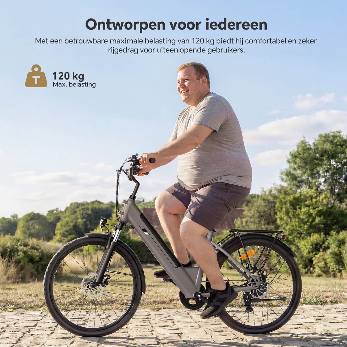 Touroll J2 ST Elektrische Fiets / E-bike - 250W Motor - 45 Nm - 100 km Actieradius - Shimano 7 Versnellingen - Lage Instap - Bagagedrager - Zand thumbnail 6