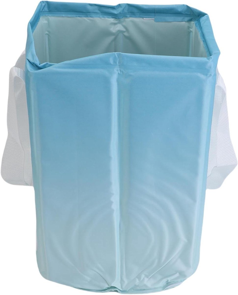 Draagbare Voetenbad Tas - Opvouwbare Bak - Ontspanning Thuis - Aluminium Film Isolatie - 38 cm Hoog - Blauw
