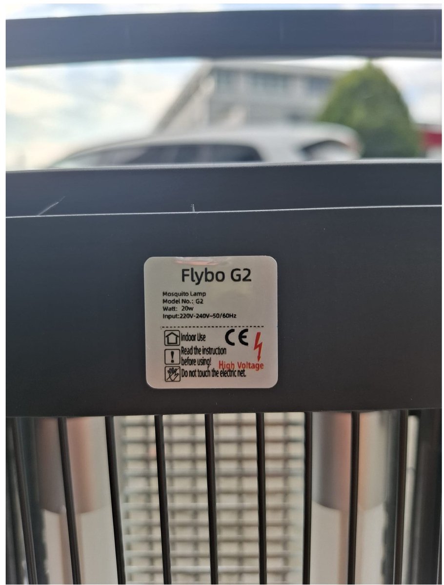 Flybo G2 muggenlamp - UV insectenlamp - chemievrij - voor binnen