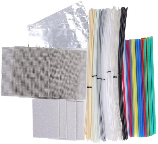 Kunststof Lasstaven - Reparatieset Plastic - Onderdelen Herstellen - 12 Kleuren 7 Soorten - 106 Delig - Multi — afbeelding 4