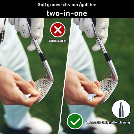 Golf Tees - Trainingshulpmiddel Golf - Golf Oefenen - Verstelbare Hoogte - 10 cm - Zwart van GOLF — afbeelding 4