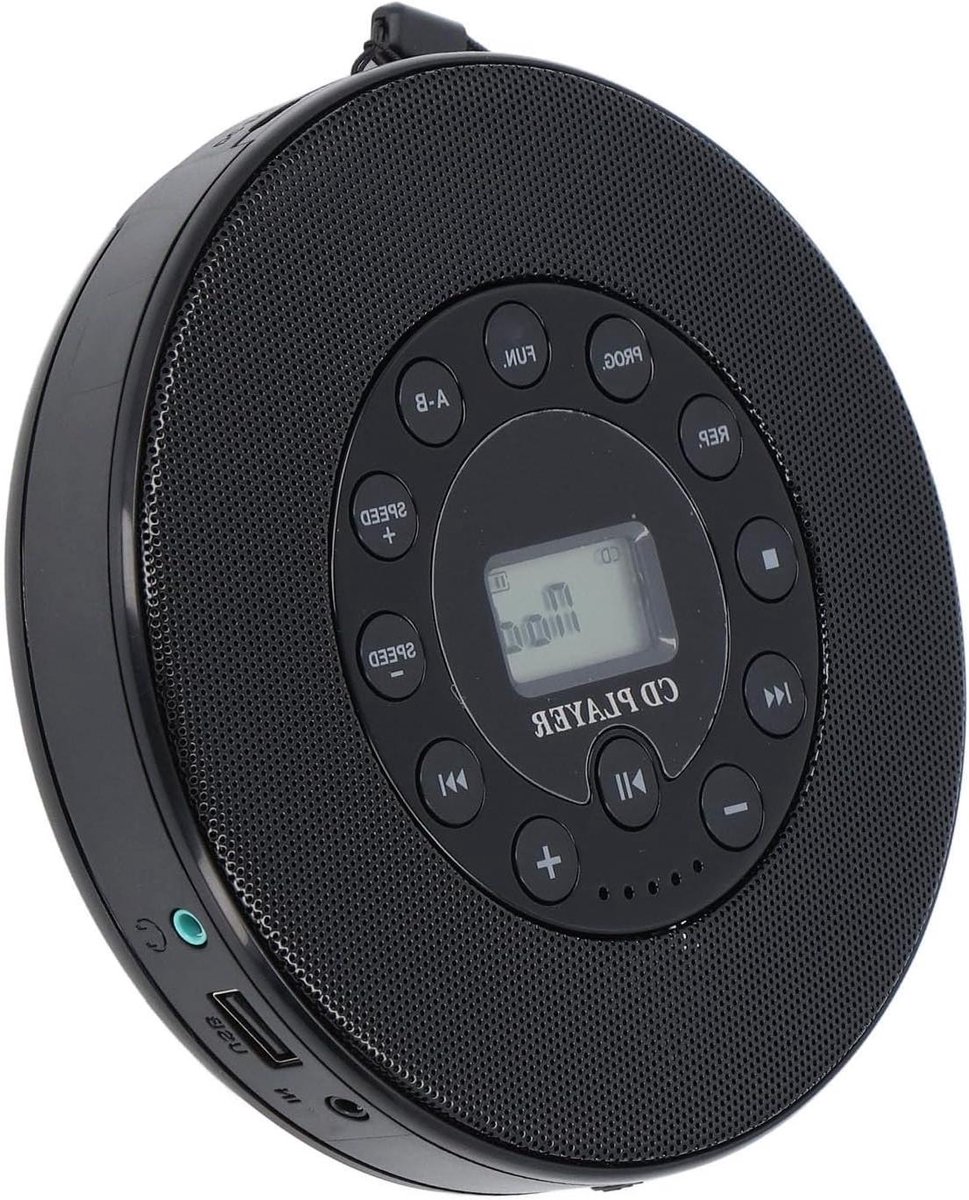 Draagbare CD Speler - Auto CD Player - Muziek Luisteren - Anti-Skip Functie - 22 x 18 x 6 cm