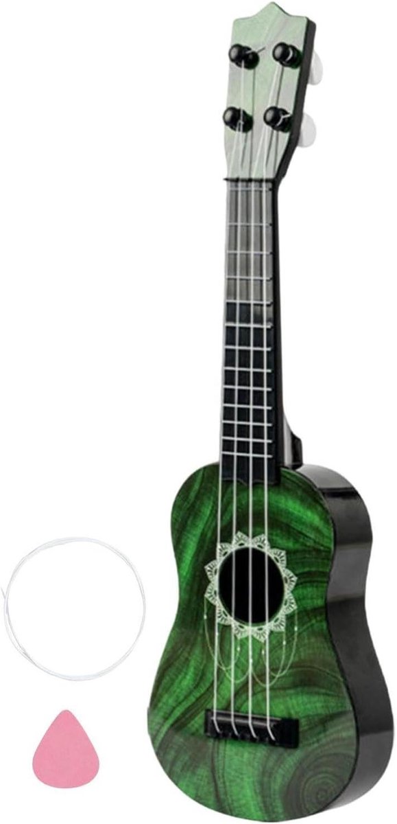 Kinder ukelele - Muziekinstrument speelgoed - Muziek leren spelen - Kindvriendelijk ontwerp - 44 cm - Groen