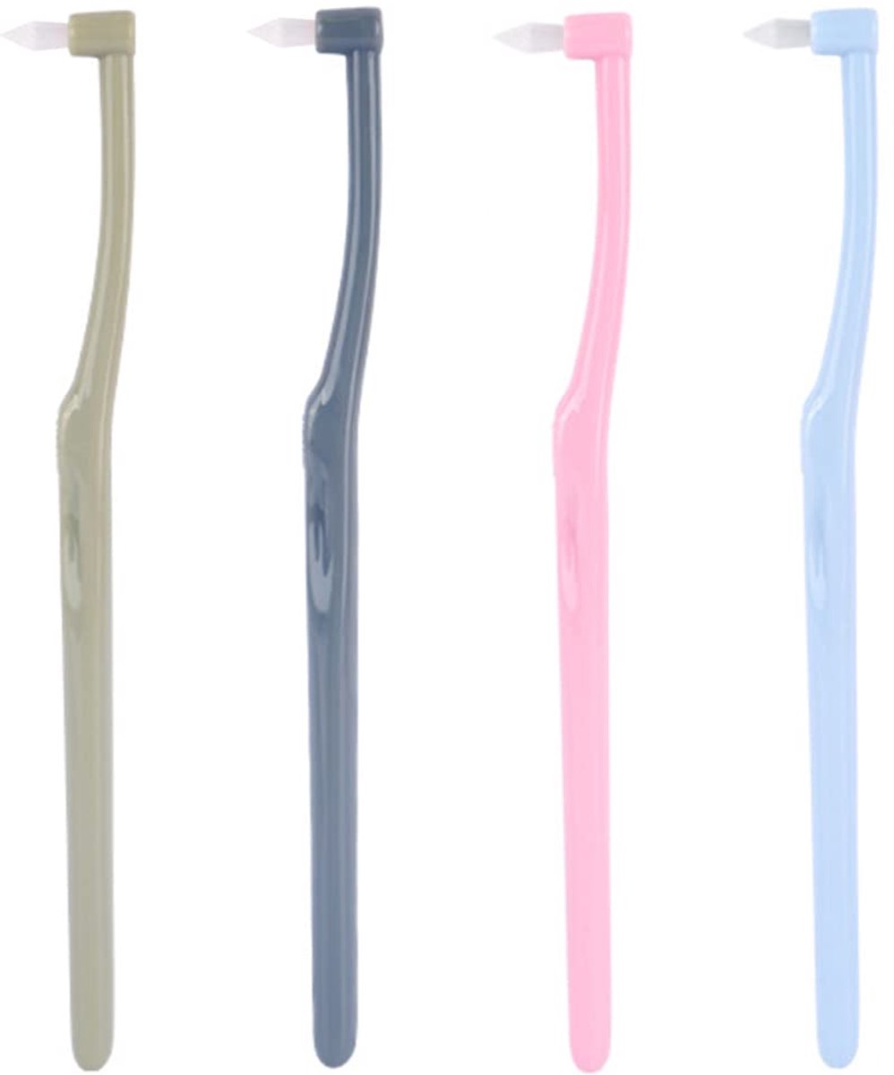 Dailygoods - Ultra Zachte Tandenborstels voor Volwassenen - Set van 4 Kleuren
