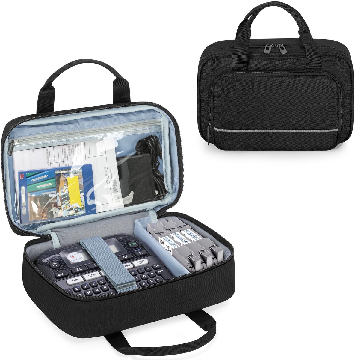 Dailygoods - Draagtas voor Brother P-Touch Labelmaker - Organizer voor Labels en Accessoires