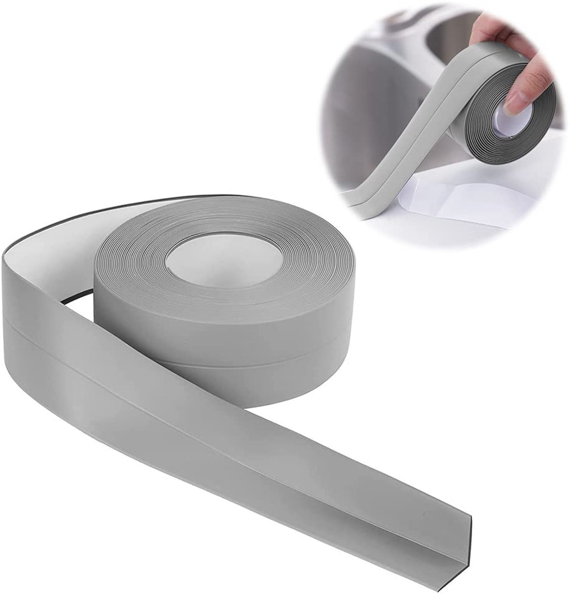 Dailygoods - Zelfklevende Zachte Plint - 20m Flexibele Kniklijst voor Keuken en Badkamer