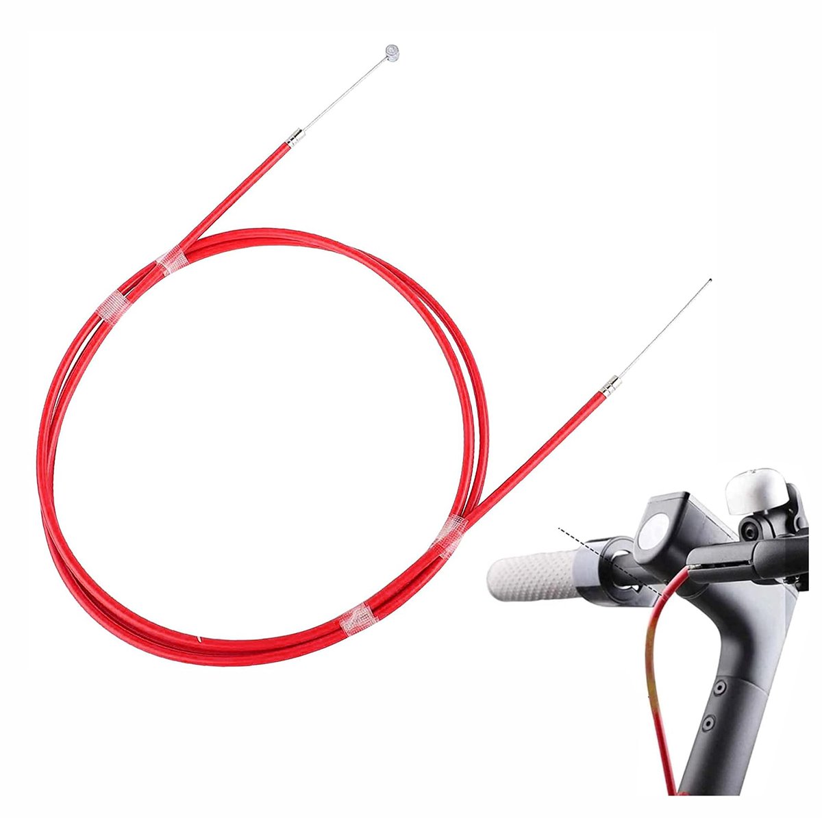 Dailygoods - Remleiding Kabel voor Achterrem - Compatibel met Xiaomi Scooters