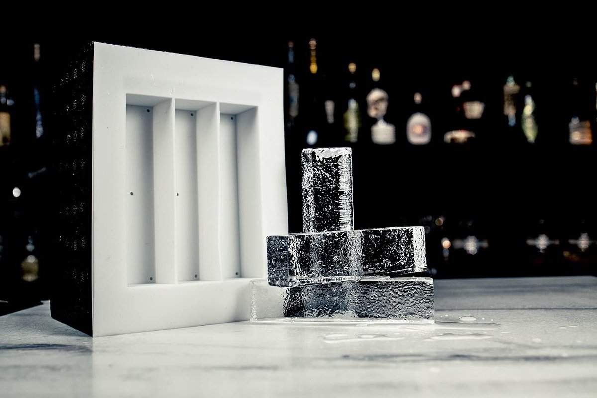 Dailygoods- IJsbox met 3 IJsstaafvormen - Kristalhelder - Smelt Langzamer - Ideaal voor Longdrinks - Perfect voor Gin Tonic - Houdt Dranken Koel - Ijsstangen
