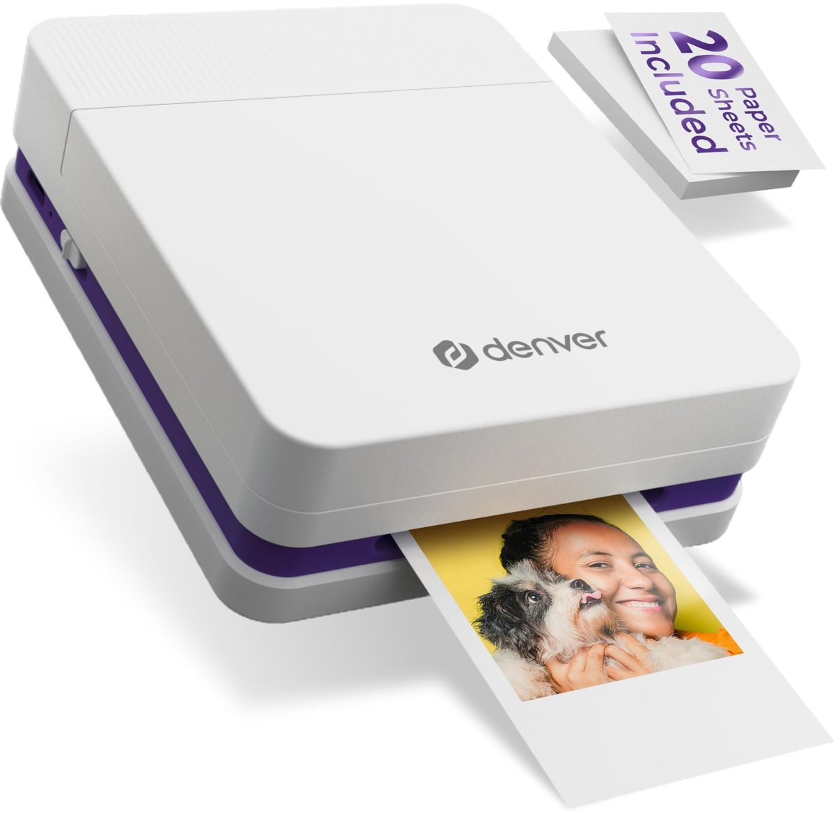 Dailygoods - MCP-6010 Draagbare Fotoprinter voor Smartphone - Bluetooth 5.2 en Inclusief Fotopapier