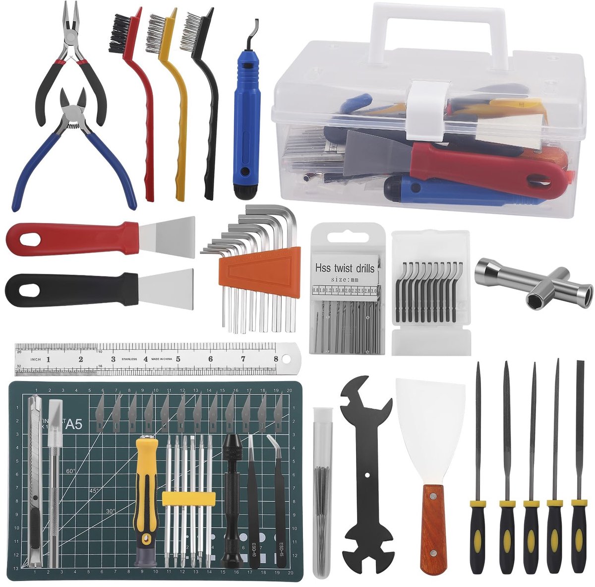 3D printer accessoires set 99-delig - compleet gereedschap - reinigingsset inclusief - ideaal voor onderhoud - ShopVlot