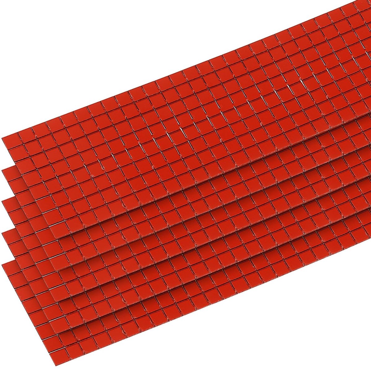 Dailygoods - 7320 Stukjes 5 x 5 mm Disco Ball Tegels - Rode Spiegels voor Decoratie