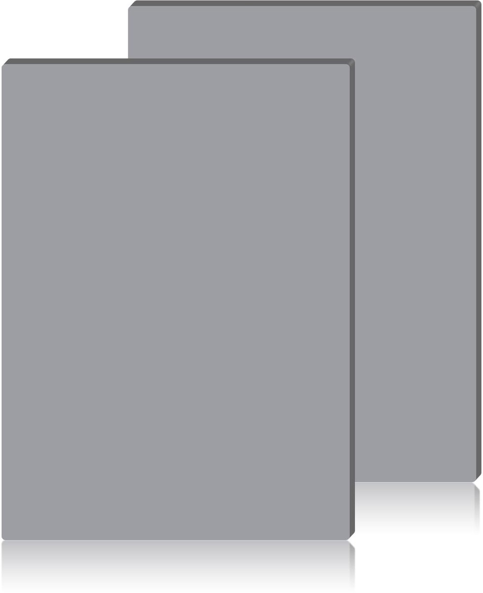 Dailygoods- Stempelrubber 2 Stuks - A4 Stempelrubber - Rubber Vel Pad - 297 x 210 x 2,3 mm - Grijs - Hoogwaardig Rubbermateriaal - Stempelplaat