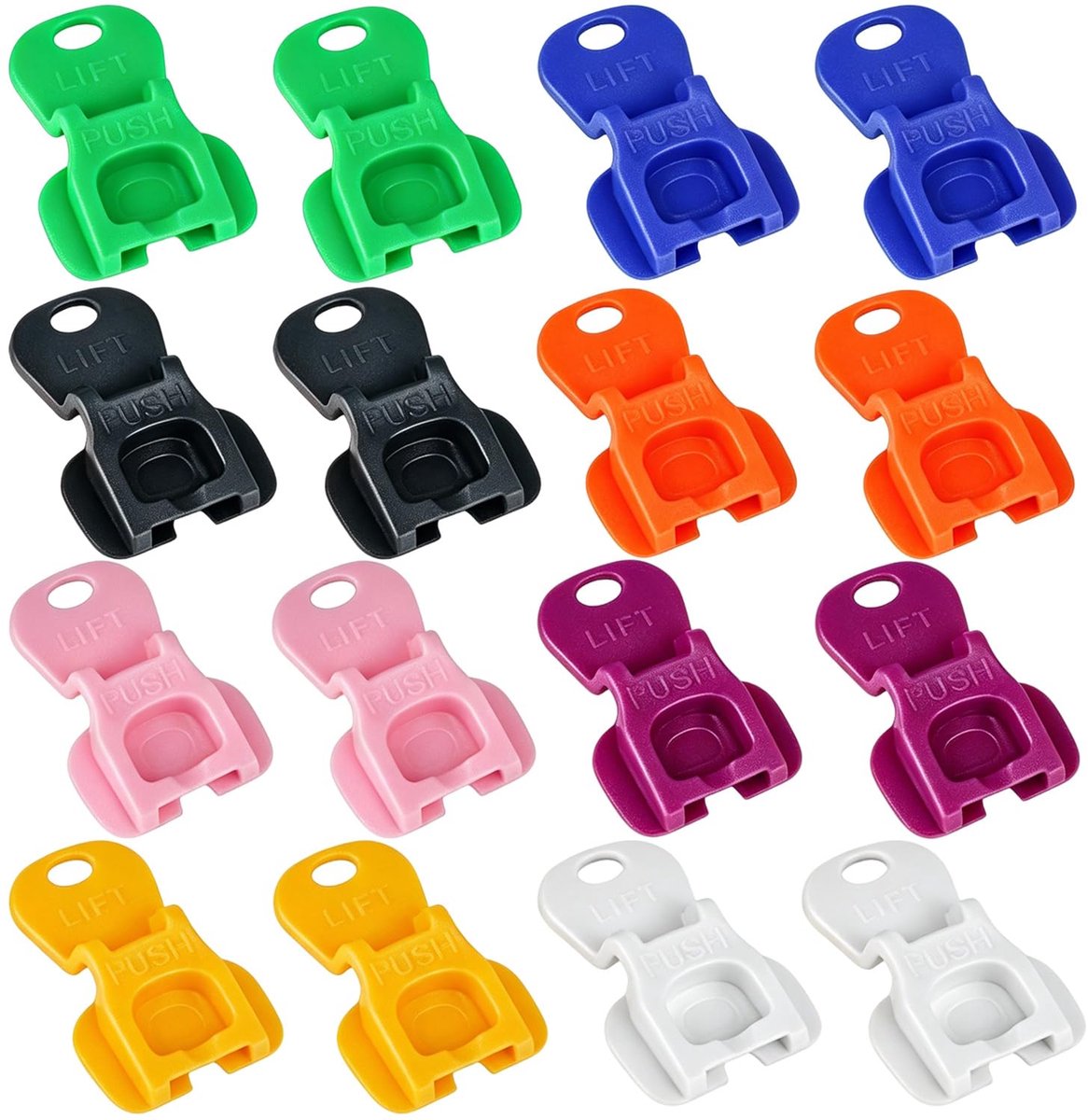 Dailygoods - 16 stuks Handmatige Drankblikopeners in 8 Kleuren