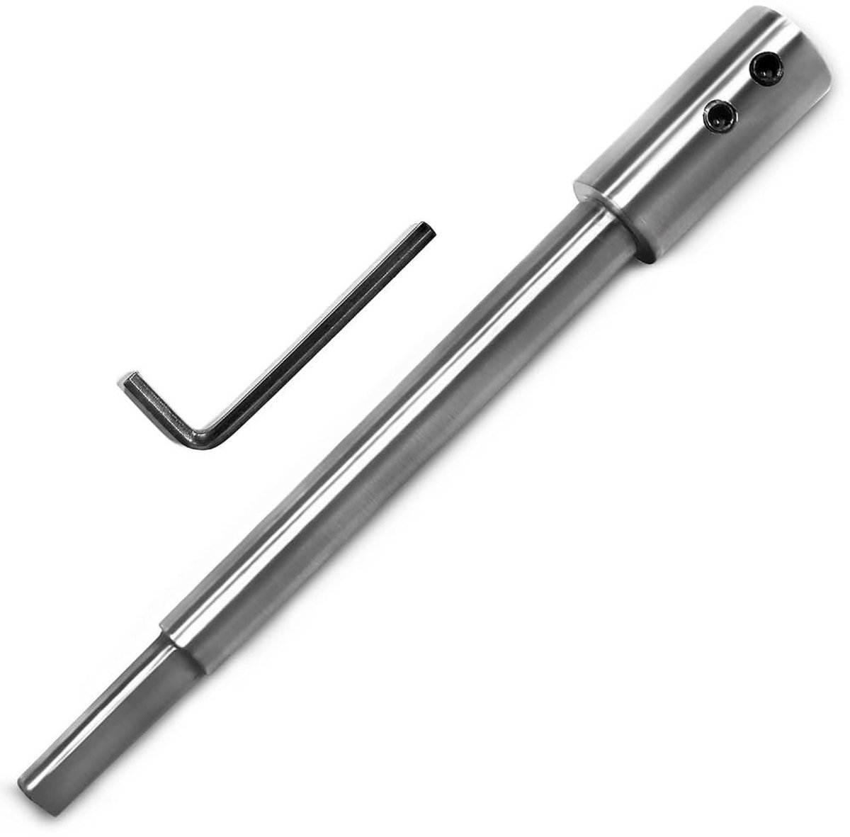 Dailygoods- Verlengschacht 173 mm - Forstnerboorverlenging - Extra bereik 143 mm - Koolstofstaal - Schachtdiameter 9 mm - Inclusief inbussleutel - Boorverlenging