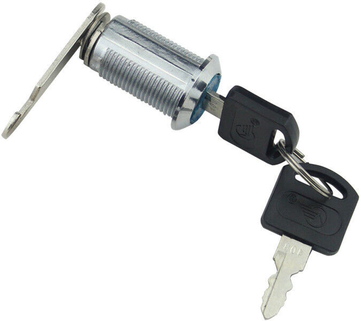 Dailygoods - Universeel Cilindrisch Slot 30 mm voor Brievenbus, Kast en Lade - Inclusief 2 Sleutels