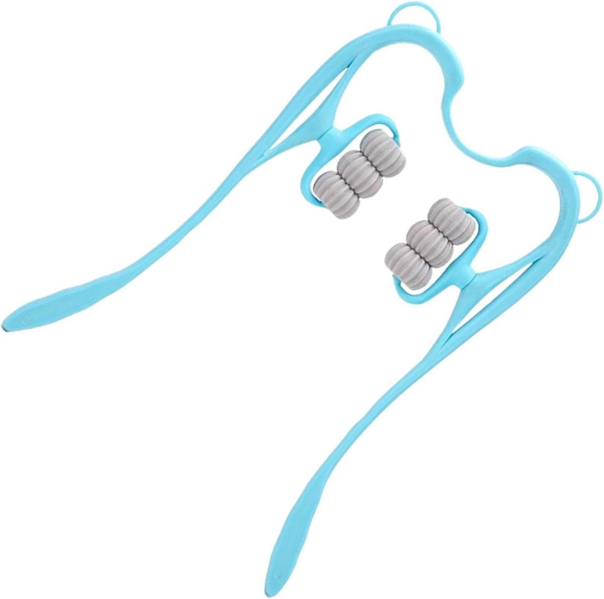 Handmatige Nekmassager - Nekrol Schouderroller - Spierontspanning - Verstelbare Intensiteit - 36 x 22 cm - Grijs