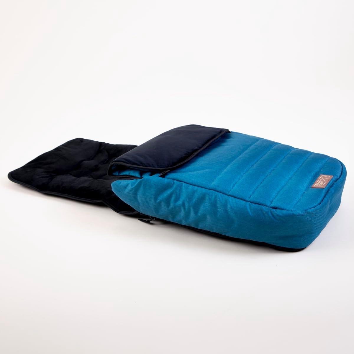 Voetenzak Kinderwagen - Winterzak Buggy - Warm Houden - Dubbel Gebruik - 89 x 35 cm - Oceaanblauw
