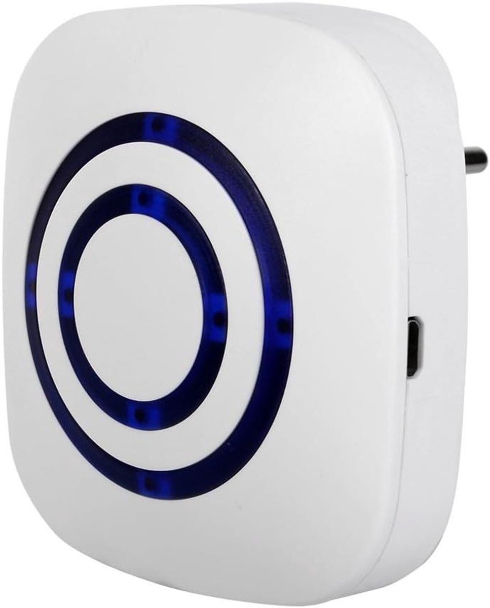 Draadloos Alarmsysteem - Deurbel Alarm Beveiligingssysteem - Huisbeveiliging - Bewegingsdetectie - 70 Meter Bereik - Wit
