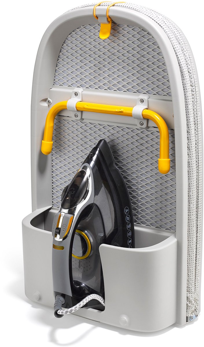 Joseph Joseph Pocket Max Tafelstrijkplank, 110 cm, Inklapbaar en Compact, met Opbergvak voor Strijkijzer