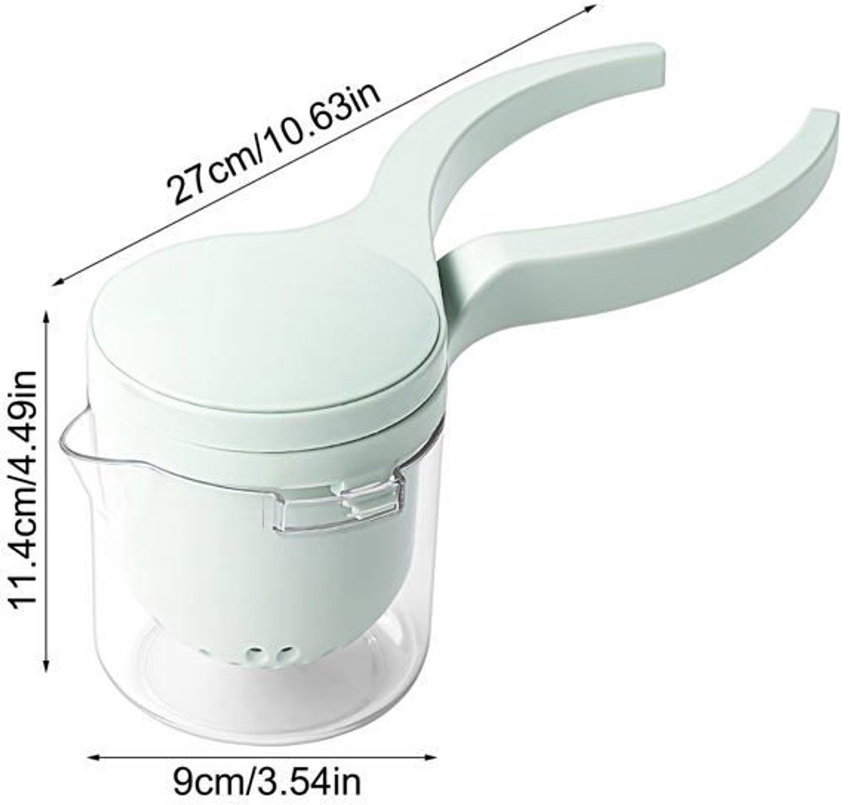 LISM-Handmatige sapcentrifuge - perfect Geschikt voor picknicks, kamperen en bars.