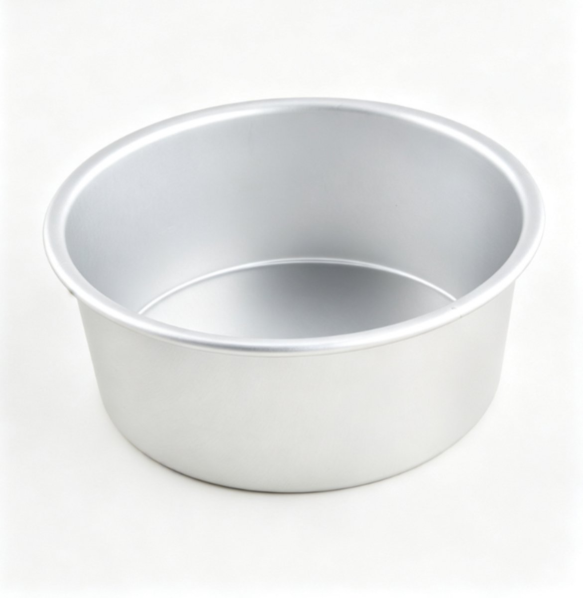 Ronde bakvorm van geanodiseerd aluminium, 10 cm, zilver