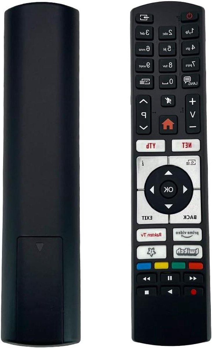 Afstandsbediening Televisie - Universele afstandsbediening - TV Kijken - Direct te gebruiken - 90 Grams - Zwart