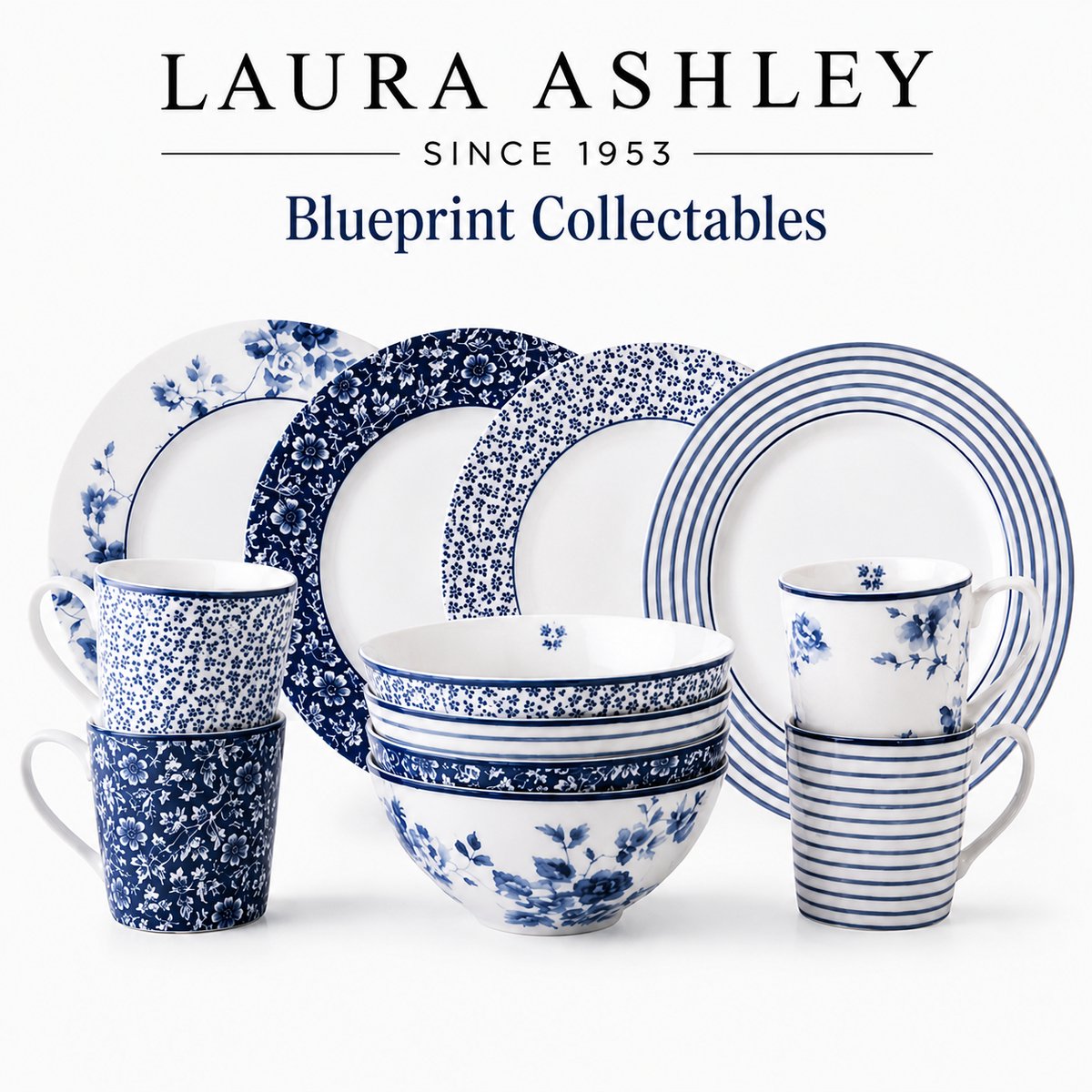Laura Ashley Blueprint Collectables - Laura Ashley Giftset 12 Delig Ontbijtset