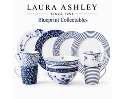 Laura Ashley Blueprint Collectables Serviesset 4 persoons - Servies - 12 Delig - Kerstservies…