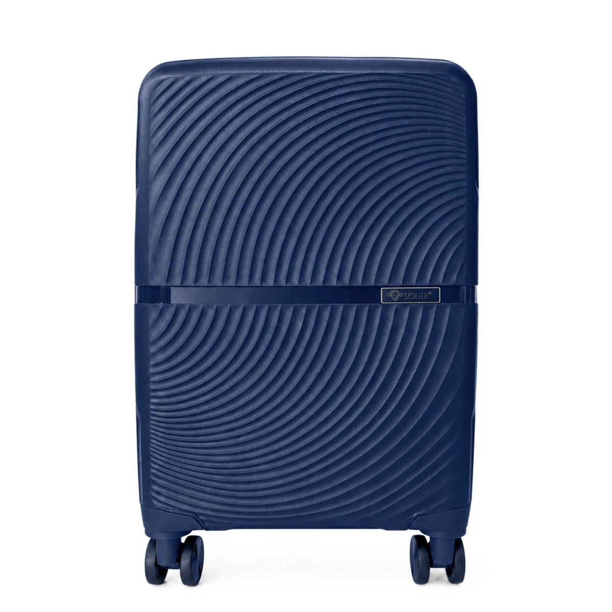 Solier TORIDE 19'' - Handbagagekoffer S - Donkerblauw - Hardcase van PP - 8 zwenkwielen 360°