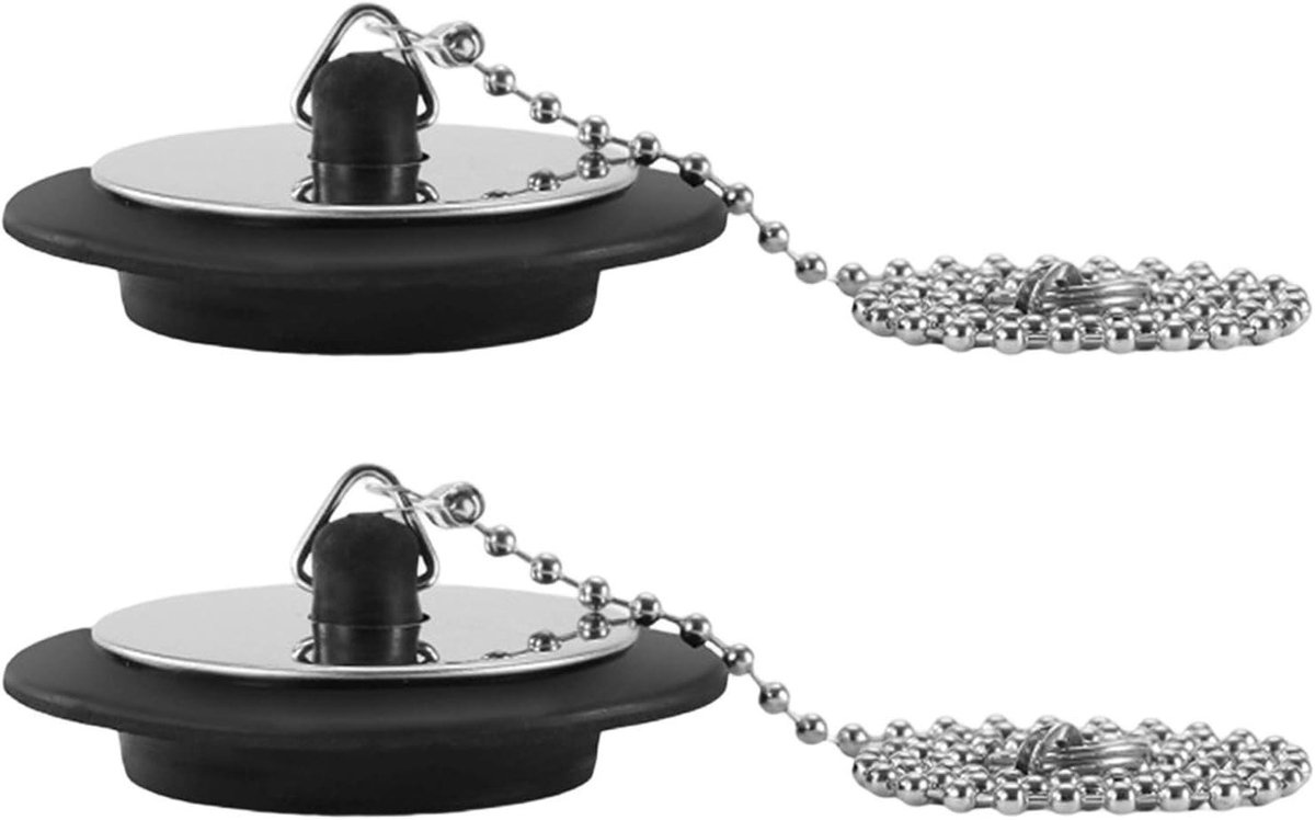 Badstop 2-delig - Afvoerstop Douche - Badkamer Onderhoud - Verbeterd Afdichtingsontwerp - 6.6 x 6.6 cm - Uniek