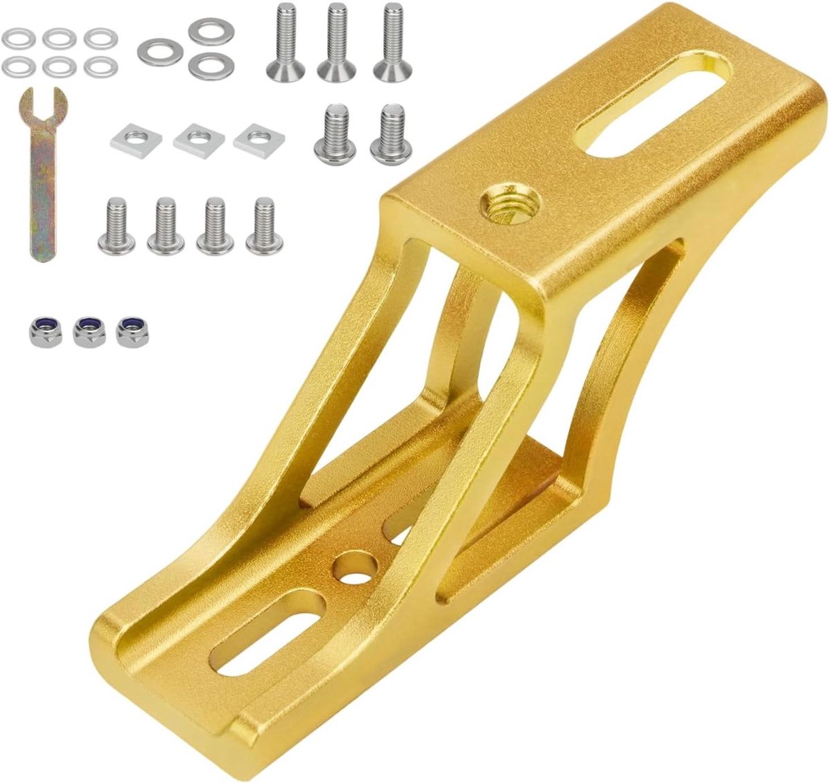Fiets Voortransportband - Voorwagenadapter Vouwfiets - Lading Vervoeren - Ergonomische Ondersteuning - 10 x 4 x 3 cm - Goud
