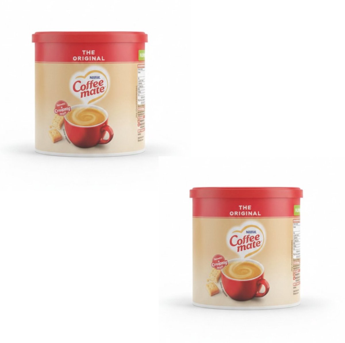 Nestlé Coffee-Mate Koffiecreamer 2 X 325 g – Romig Koffiemelkpoeder met Melkeiwit | Snel Oplosbaar, Geeft Volle & Zachte Smaak aan Koffie en Warme Dranken | Ideaal voor Thuis, Kantoor & Horeca Gebruik met Kajal Sticker