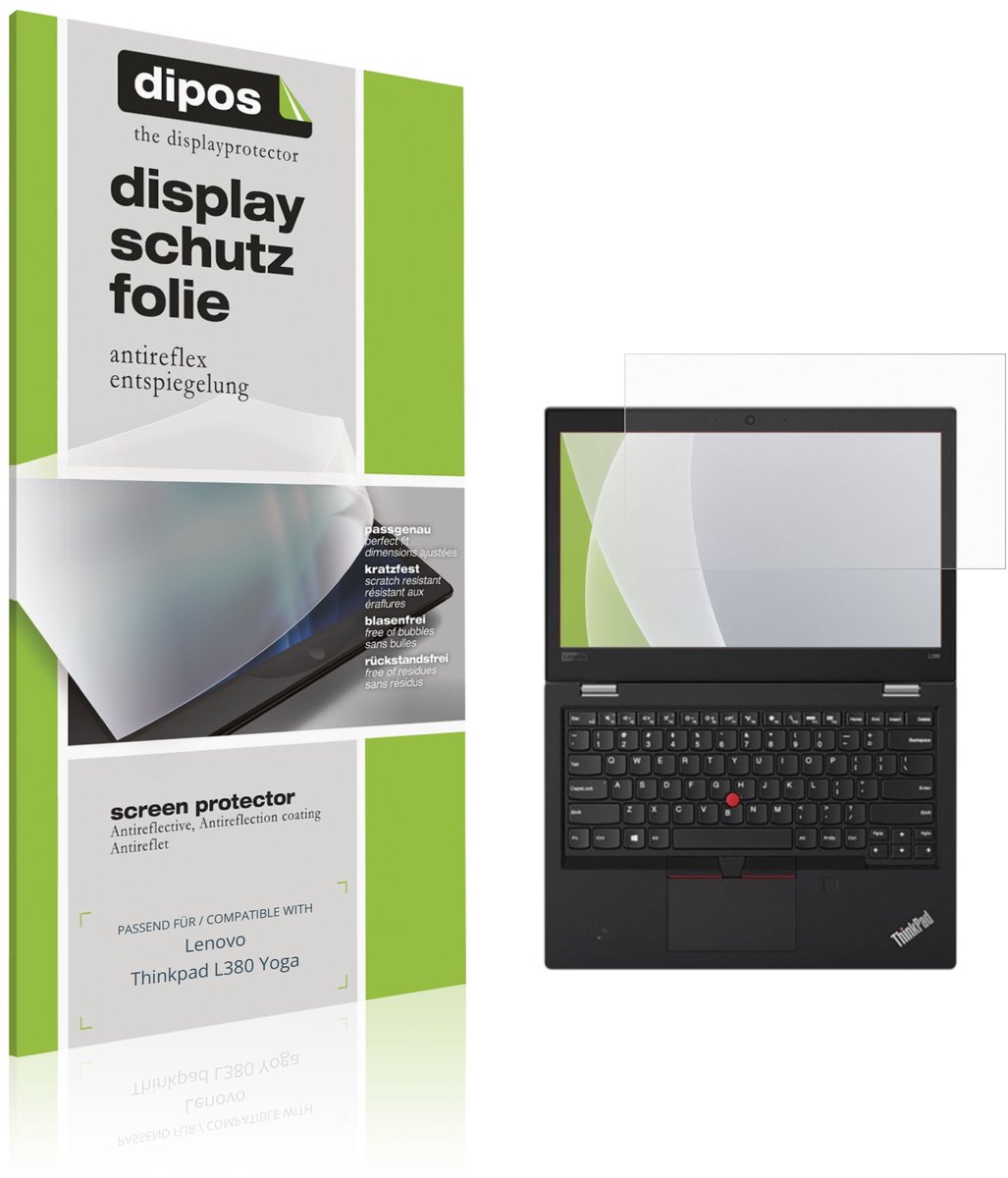 dipos – 2x Matte Beschermfolie geschikt voor Lenovo Thinkpad L380 Yoga | Krasbestendige & antireflecterende Screenprotector Ultra-Thin