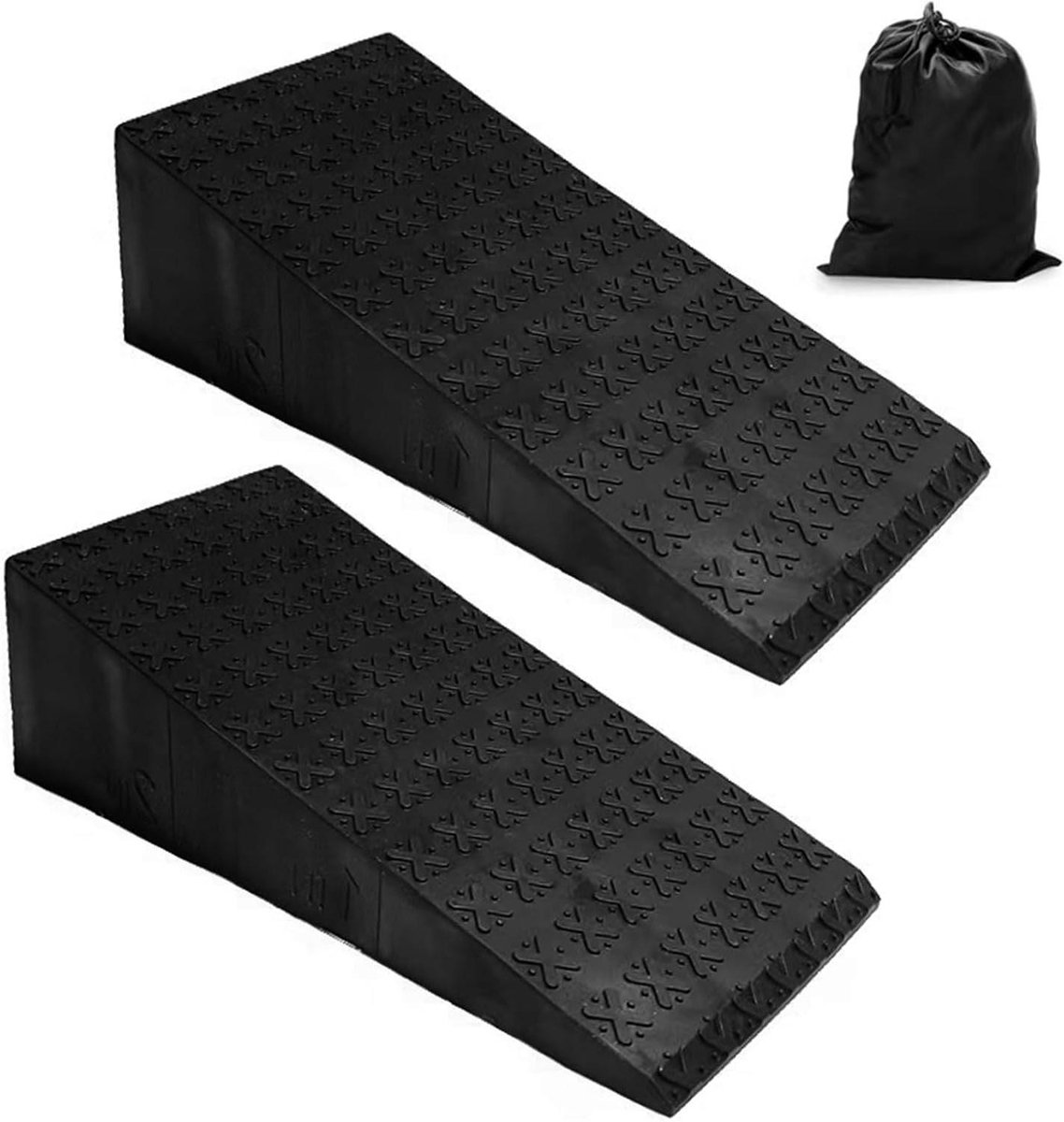Squat Wiggen - Krachttraining Blokken - Oefeningen Verbeteren - Multilayer Schokabsorptie - 35 x 16 x 16 cm - Zwart